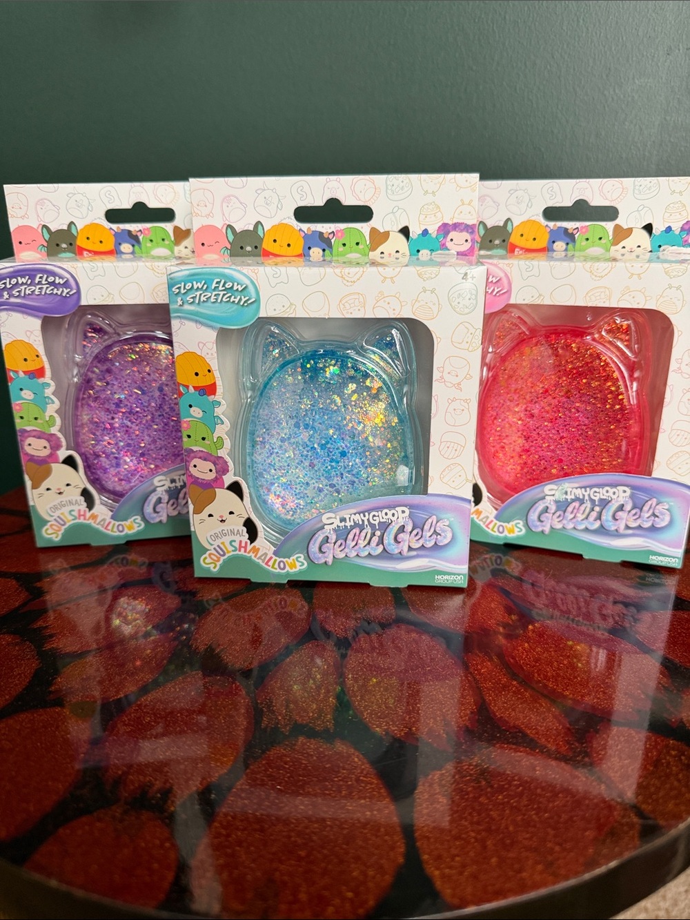 Gelli Gels Squishmallow Cat Bundle- Blue, Purple, Pink